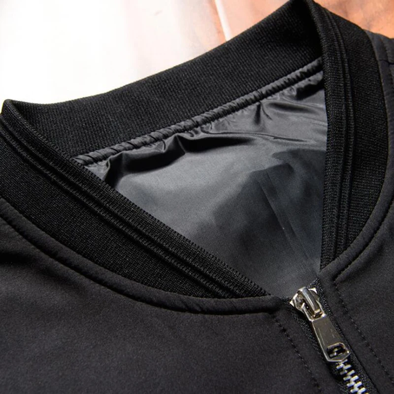 2019 Spring New Men's Bomber Zipper Jacket Male Casual Streetwear Hip Hop Slim Fit Pilot Coat Men Clothing Plus Size 4XL