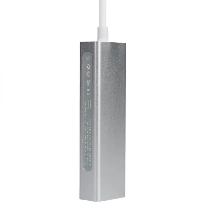 Высокое качество Новый USB 3 1 Тип C к концентратору порта и RJ45 Gigabit Ethernet адаптер 0 ПК