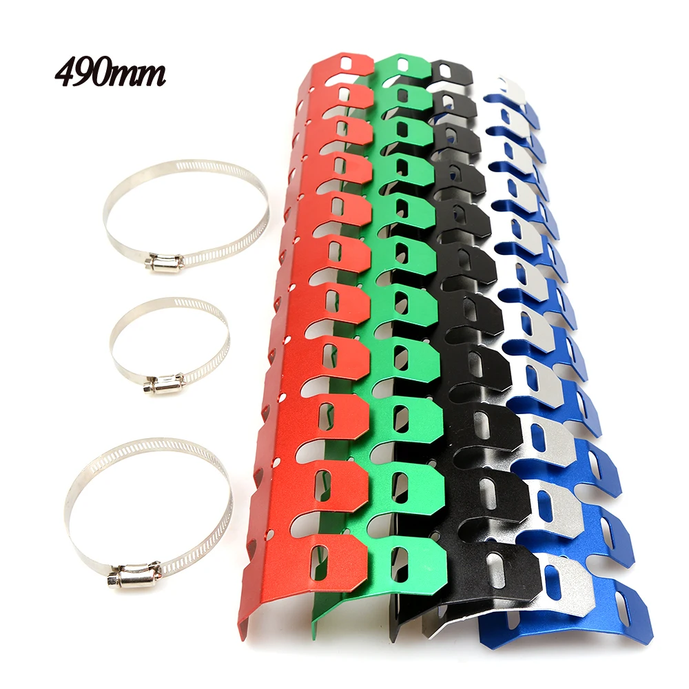 Dirt bike Exhaust Muffler Pipe crash Leg Protector Heat Shield Cover For Yamaha YZ 125 TTR600 XT250X TRICKER DT230 LANZA YFZ450