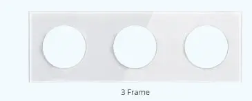 Wallpad одиночное закаленное стекло панели только 86*86 мм белый и черный круглый круг