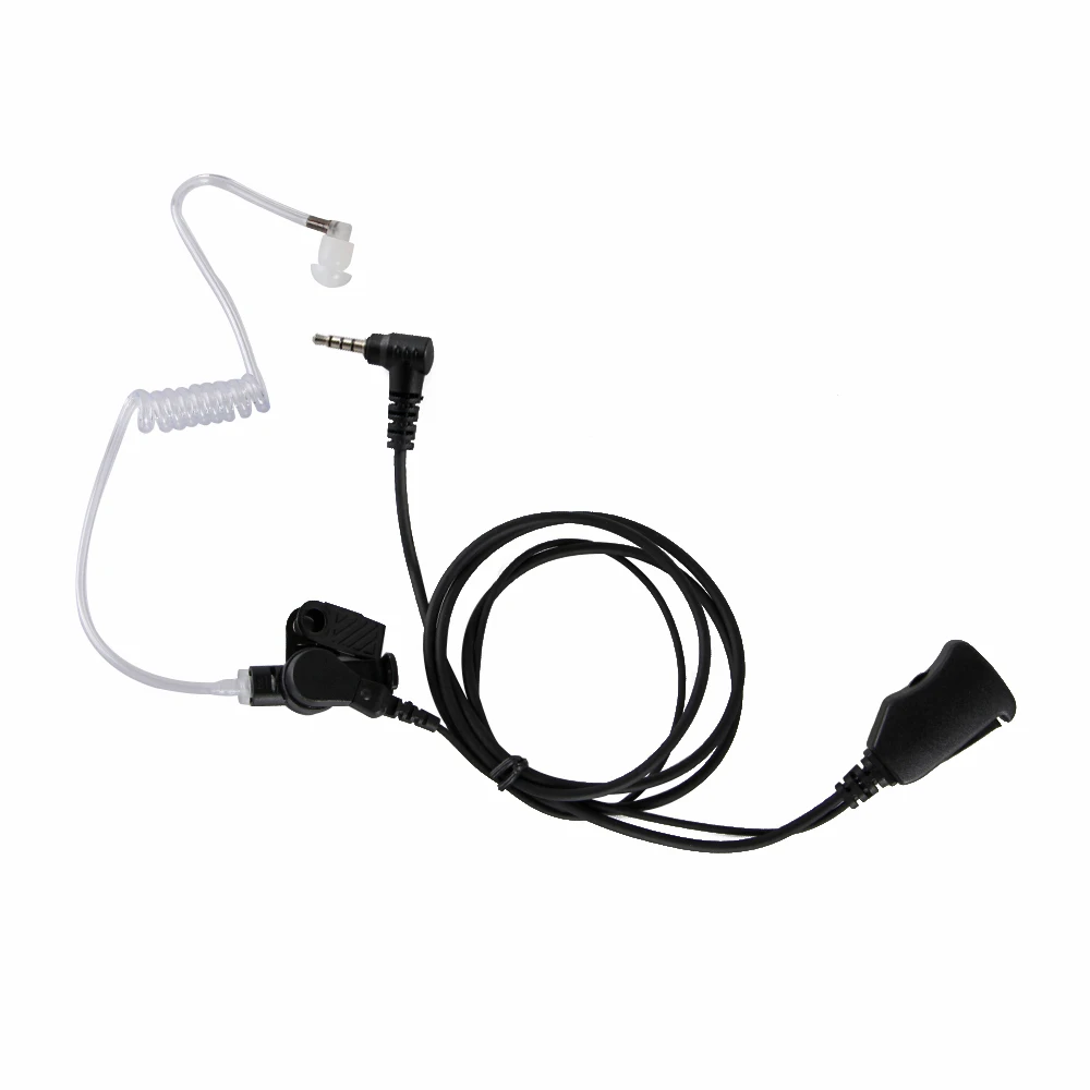 1pin PTT Headset Mic Earphone Microphone Earbars Tactical Earpiece For
