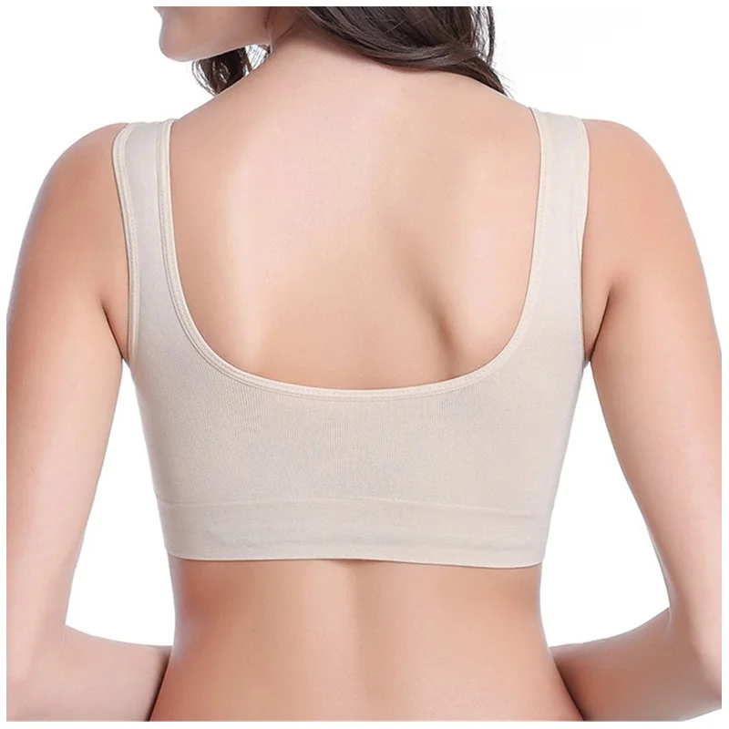 WANAYOU Lace Solid Sports Bra,Plus Size XXL XXXL U Back Seamless Sports Bra Top,Padded Wirefree Breathable Yoga Bra for Women