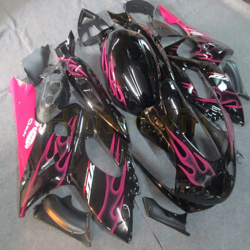 Пользовательские обтекателя Для Yamaha YZF600R 1997 1998 1999 2000 2001 2002 2003 2004 2005 Thundercat YZF-600R розовый пламя