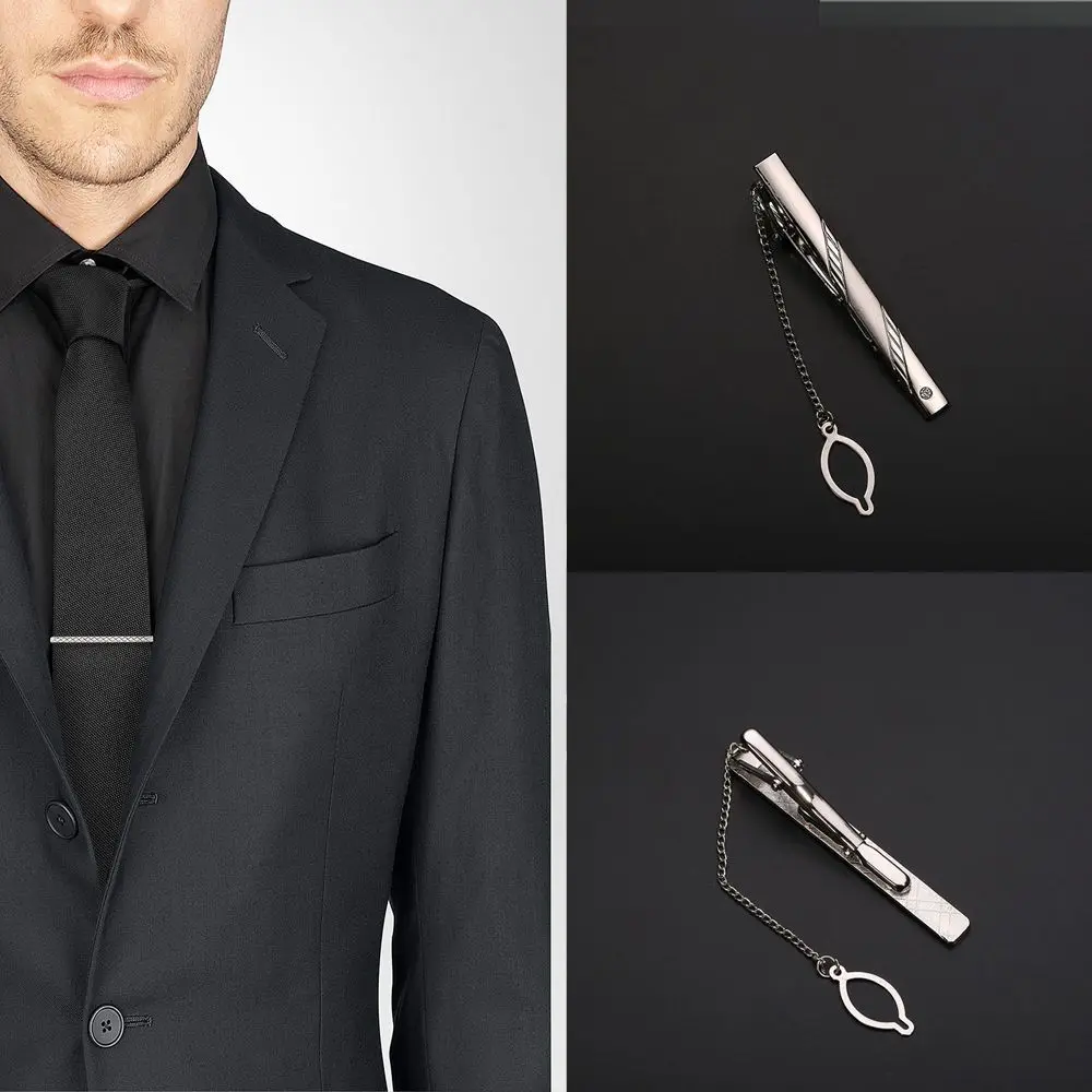 BELTI Barra de Corbata de Negocios Barra de Corbata para Hombres Clip de Corbata Plata Creativa Clips de Moda de Alta Gama Regalos Encantos Joyas Pines M/úsica Nota Decoraci/ón Camisa Traje Accesorios