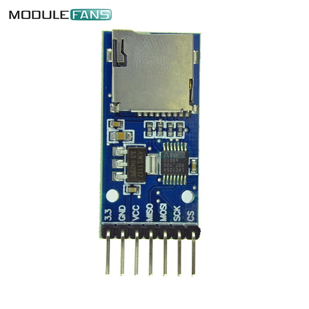 Плата памяти Micro SD для Arduino TF карта Интерфейсный преобразователь уровня SPI 3 В 5