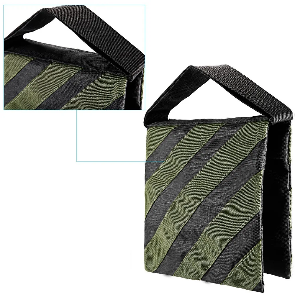 

Neewer 10"x10"/22x22cm Heavy Duty Empty Photographic Sandbag Studio Video Sand Bag for Light Stands/Boom Stand/Tripod Army Green