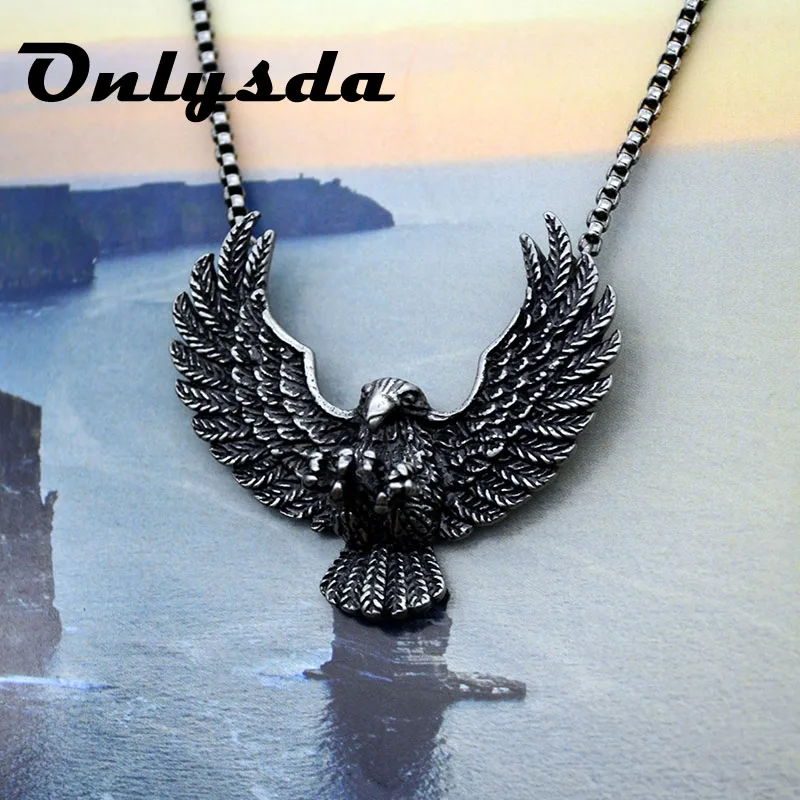 

OSP003 Punk 316L Stainless Steel pendant necklace eagle design style pendant popular jewelry wholesale price