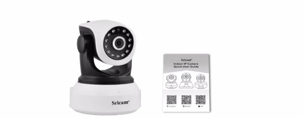 Sricam SP017 беспроводной 720P IR-Cut камера ночного видения P2P радионяня аудио wifi CCTV Onvif Крытая ip-камера безопасности