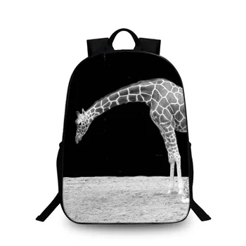 

BAOBEIKU Giraffes 3D Backpacks Fashion Women Men Backpacks Travel bags For Children Kids School Shoulder Bags Drop Shipping