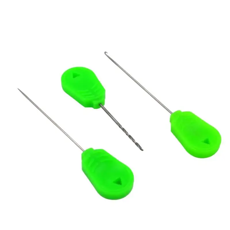 

Dongzhur 3pc/Set Bait Needle Tool Set Carp Fishing Stringer needle Rigging Bait Needle Kit Tool Hook Stringer Drill Wholesale