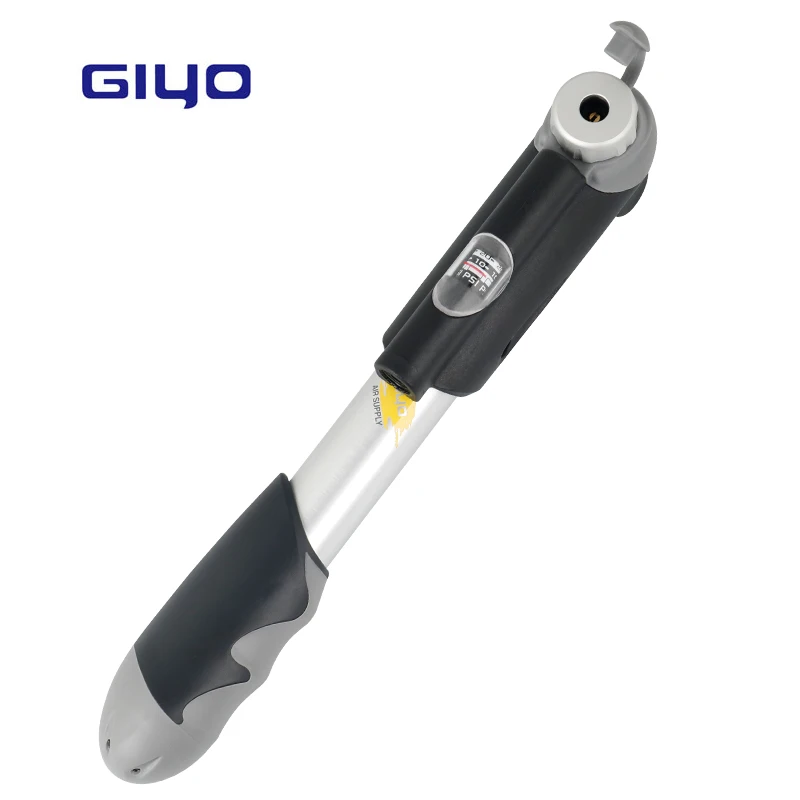 GIYO сверхмощный мини " велосипедный насос двухсторонний тяга/толчок инфляционный «умный» клапан Schrader Presta W/линейный Калибр F/V A/V GP-24D