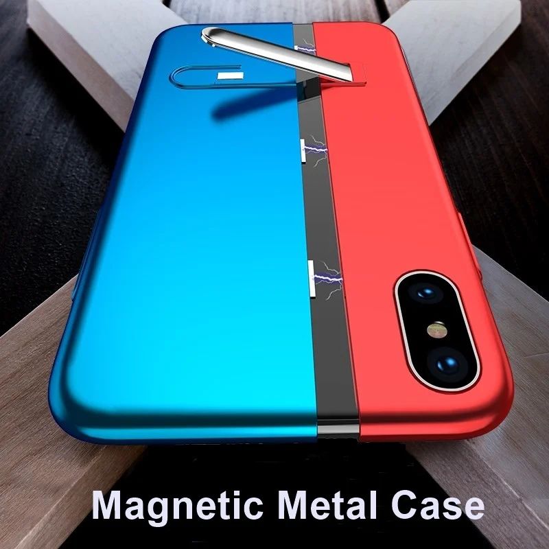 Luxury Adsorption Case For Iphone XS MAX XR Built in