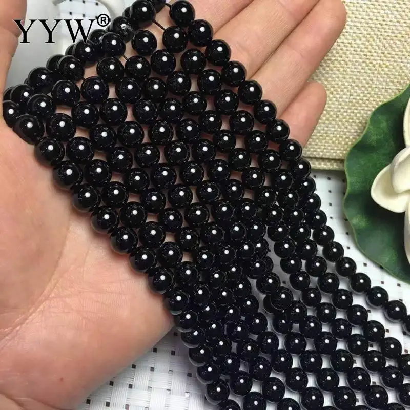 Natural Stone Black Grade AAA Tourmaline Beads Round October Birthstone Loose Beads 6/8/10/12mm DIY Necklace Bracelet Jewelry Natural Stone Black Grade AAA Tourmaline Beads Round October Birthstone Loose Beads 6/8/10/12mm DIY Necklace Bracelet Jewelry