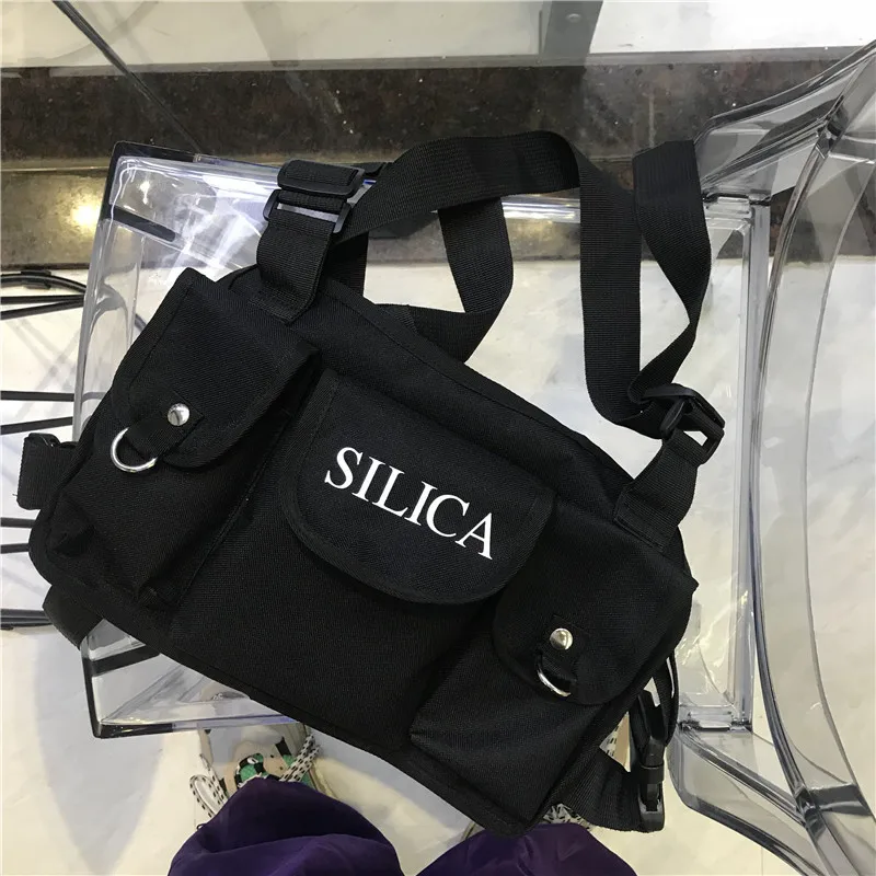 Модная нагрудная сумка в стиле хип-хоп, уличная функциональная посылка, Военная Тактическая нагрудная сумка, сумка через плечо Kanye West