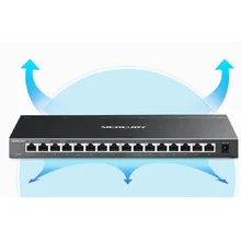 Стальной/металлический шкаф 16 RJ45 портов 1000 Мбит/с Gigbit коммутатор для интернет-сети Настольный/Rackmount дизайн MDI/MDIX 6KV LightningProtect