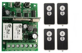 

Individual learning code DC9V 12V 24V 10A 2CH RF Wireless Remote Control Switch System Ultra-thin acrylic transmitter+receiver