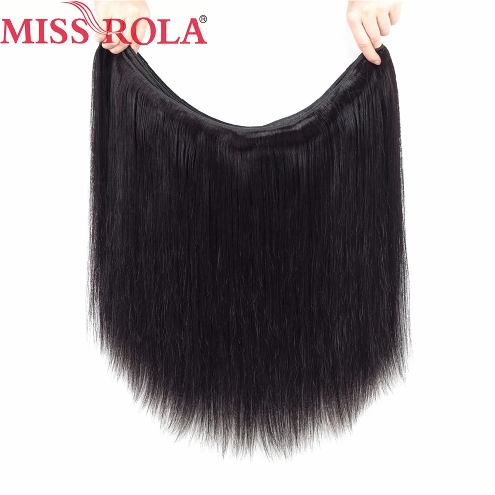 Miss Rola Peruvian Hair Weave Bundles Natural Color 10 Bundles Remy Human Hair Extension 8-30 Inch Straight