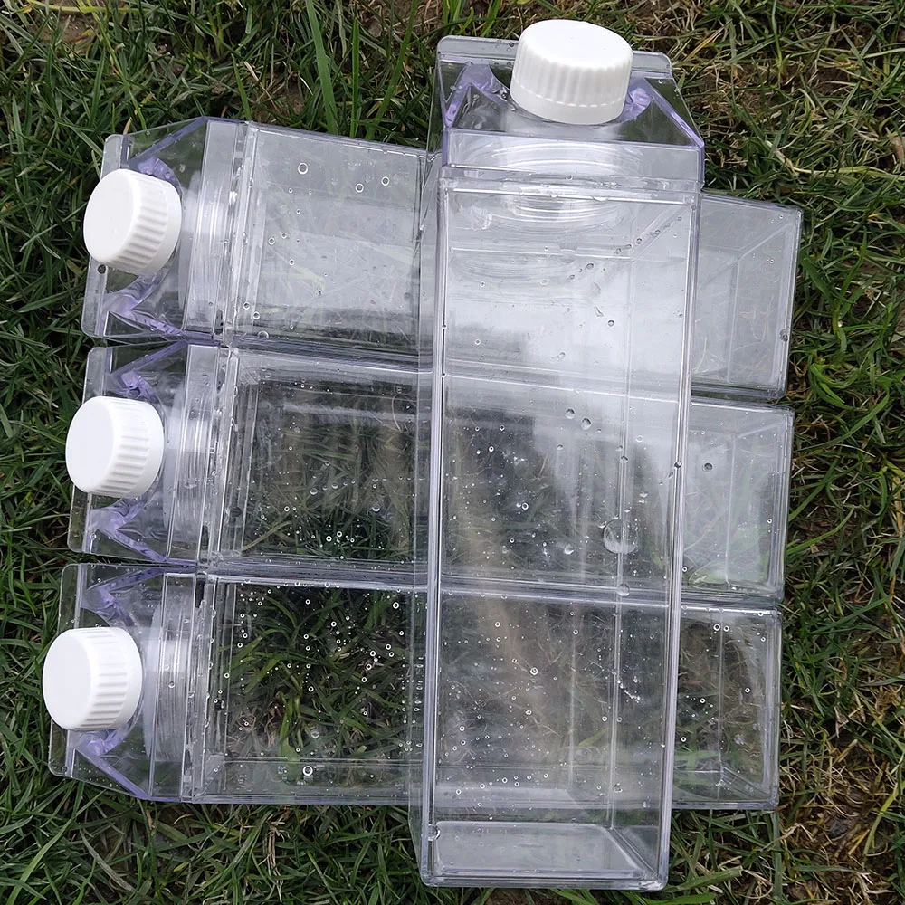 Kitchen Leakproof Creative Transparent Clear Milk Water Bottle Drinkware Outdoor