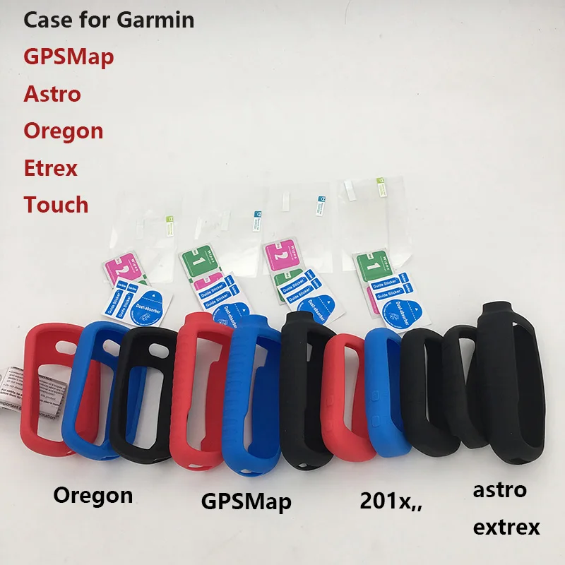 

Generic protect Silicone Case Skin Cover Screen protector film for Garmin GPS Astro GPSMap Oregon touch 35 etrex 302