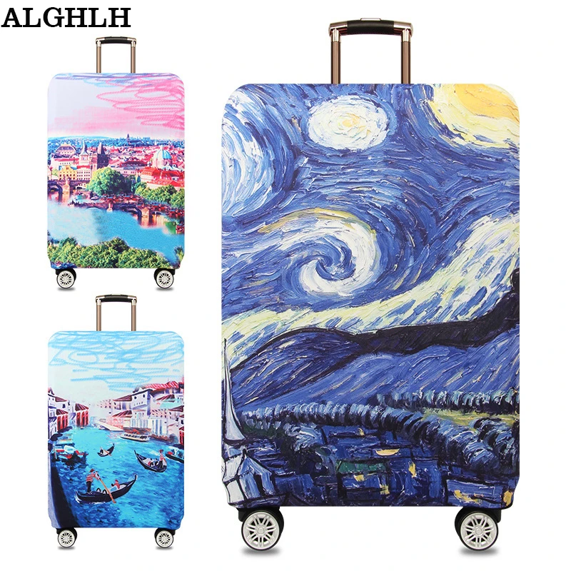 

ALGHLH Waterproof Suitcases on wheels Protective Cover Cute Kitty Suitcase Protective Case cover Travel Luggage 18 to 32 inch
