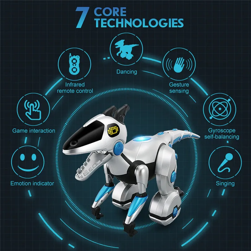 Электронные Домашние животные RC механический динозавр Интеллектуальный голосовой баланс детская игра взаимодействие Динозавр Детская игрушка высокое качество A1