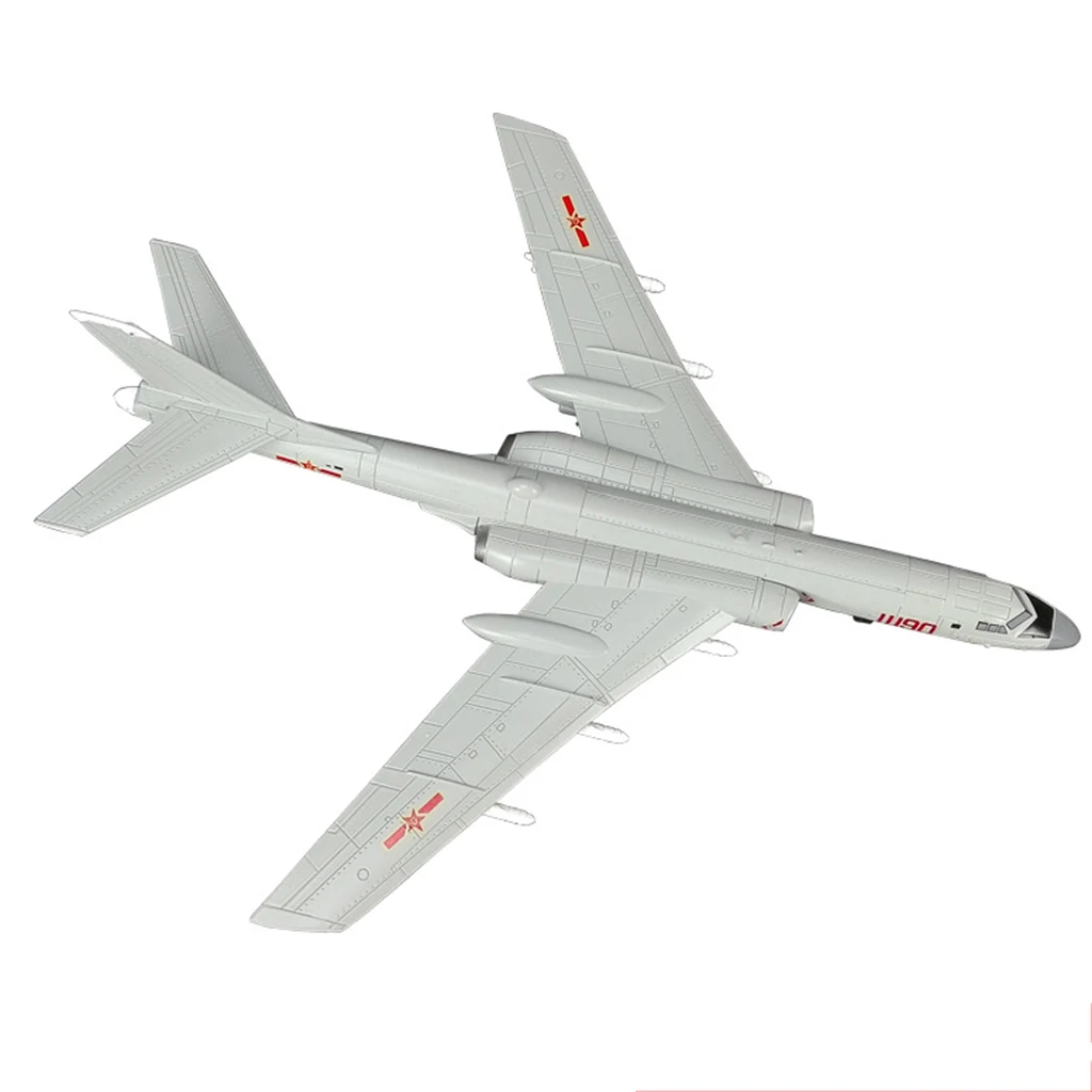 

1/144 Alloy Diecast Warplane Model - China H-6K Strategic Bomber Fighter Figure Airforce Aircraft Plane Model Kids Toy Soldier