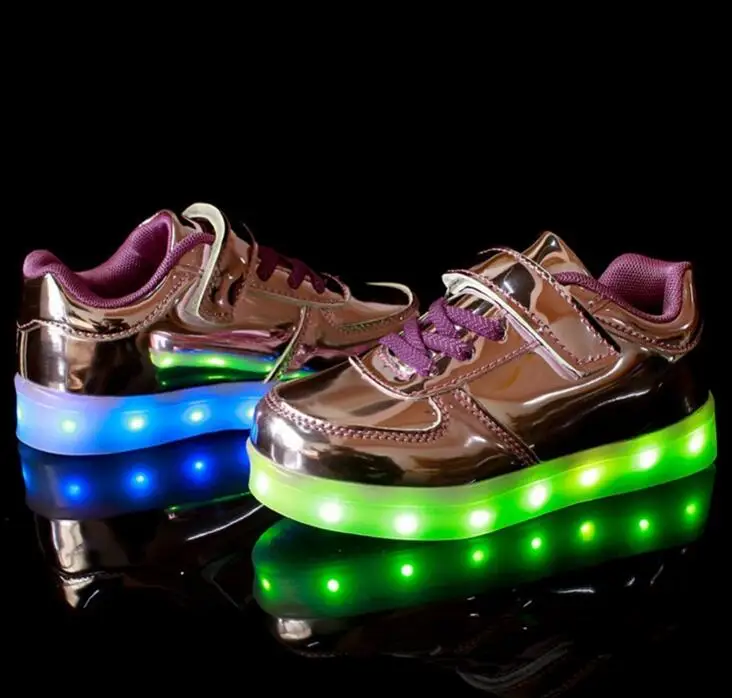 Детская светящаяся обувь кроссовки с usb-зарядкой светящиеся яркие светодиодный свет детская обувь повседневная обувь для мальчиков и девочек с USB