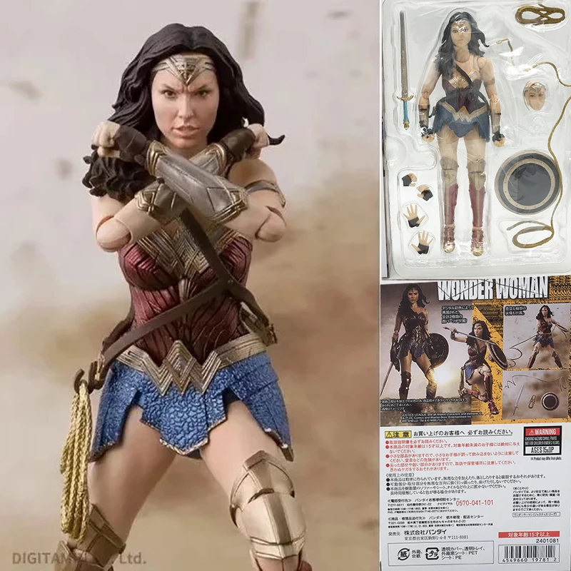 СВЧ DC Comics Лига Справедливости Wonder Woman ПВХ фигурка Коллекционная модель игрушки Рождественский подарок