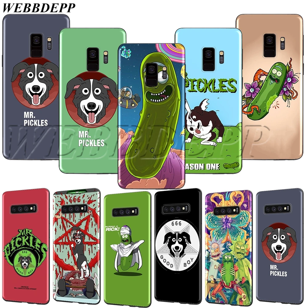 

WEBBEDEPP Rick and Morty Mr. Pickles Soft TPU Case for Samsung A3 A5 A6 A7 A8 A9 J6 Plus 2016 2017 2018