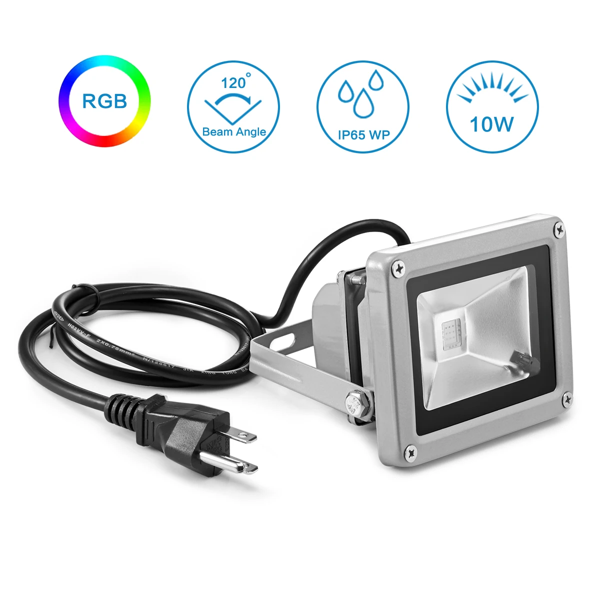 Светодиодный прожектор RGB водонепроницаемый IP65 10 Вт 100 245 В светодиодный