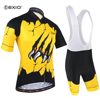 

BXIO Men Cycling Jersey Road Bike Bicycle Ropa Ciclismo Maillot Cycling Clothing Bib Short Outdoor Champion Clothes BX-0209M188