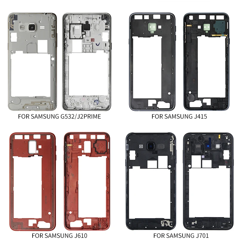 Корпус со средней рамкой запасные части для Samsung Galaxy J2 Prime G532 J415 J610 J701 крышка
