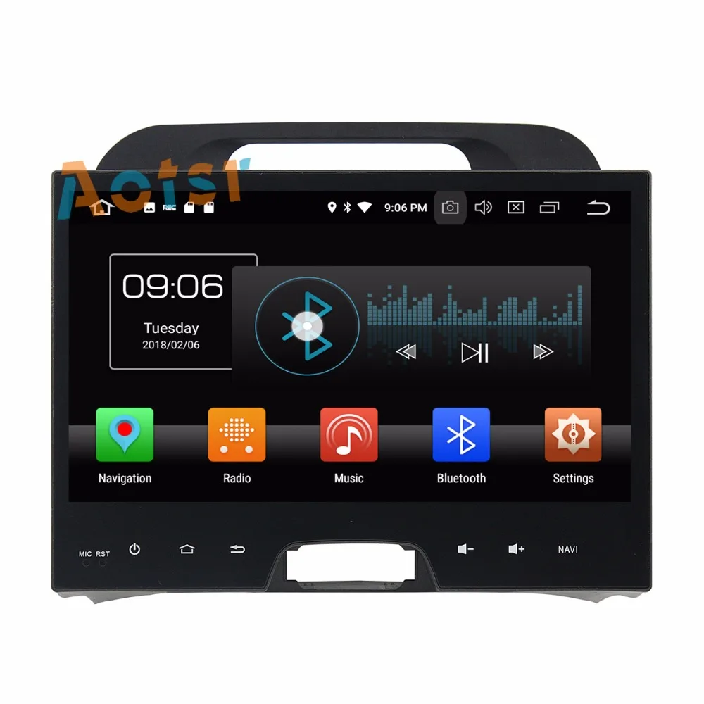 Sale IPS Screen Android 8.0 4+32G Car multimedia dvd player head unit For KIA Sportage 2013 2014 2015 GPS Navigation radio autostereo 5