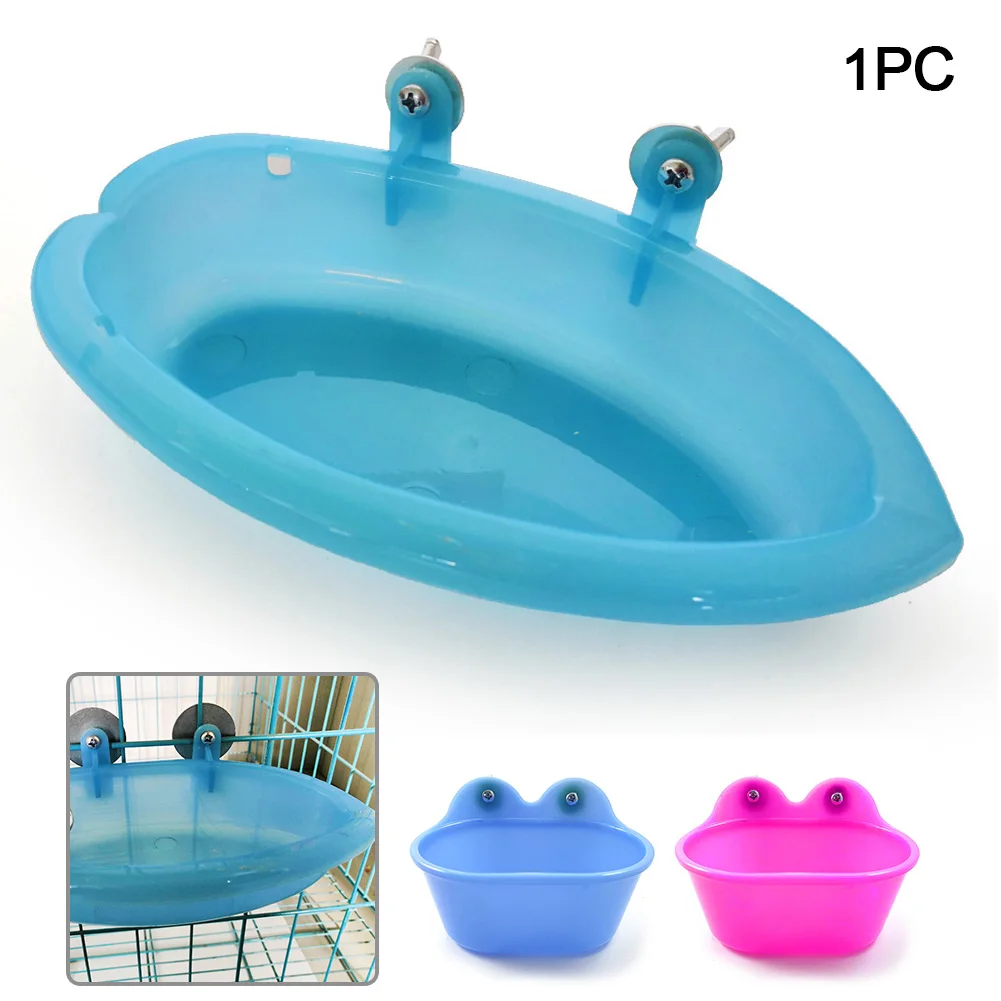 

Durable Basin Safe Small Bird Bathtub Easy Clean Shower Box Pet Accessories Non Toxic For Parrots Solid Portable Cage