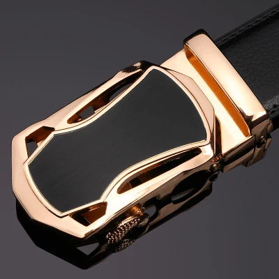

Fashion Metal Automatic Buckle Men Strap 2019 Luxury Top Quality Genuine Leather Belt New Brand Designer Belts For Men