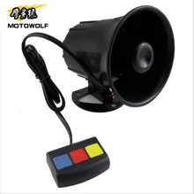

Motorcycle 6 Sound Secutity Horn 12V with Multiple modes Vehicle Loud Siren For Car Motorcycle Moped Truck Construction Vehicles