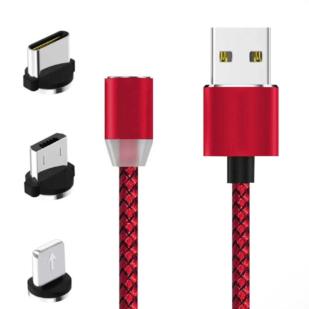 Круглый Магнитный кабель для быстрой зарядки Micro usb type-C, кабель для iPhone, samsung, Xiaomi, USB-C, магнитный кабель для зарядки телефона