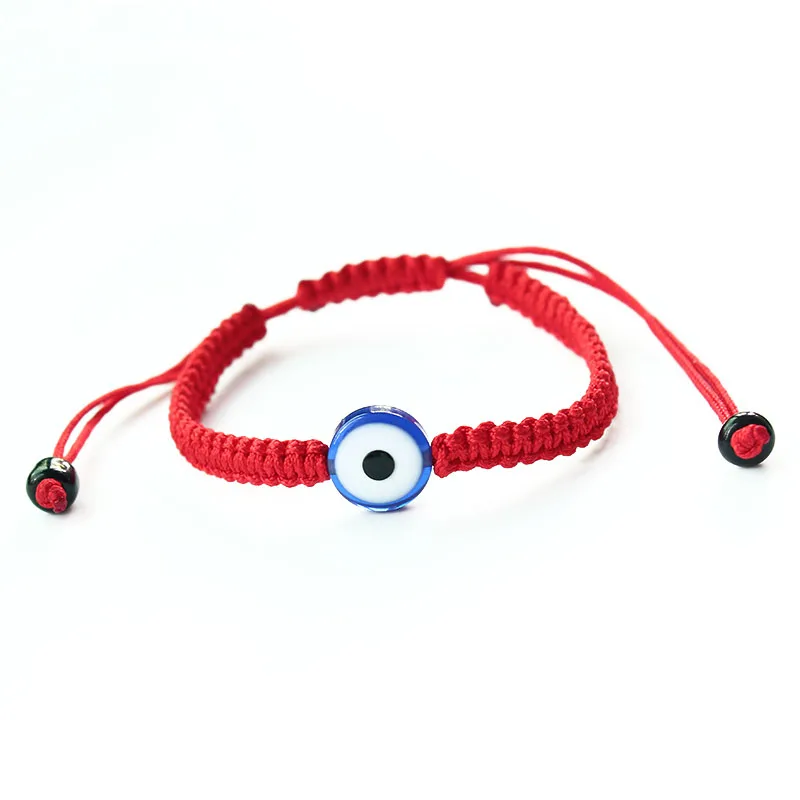 ISINYEE Lucky Red String Thread браслет Хамса Турецкий Дурной глаз очаровательные тянущиеся