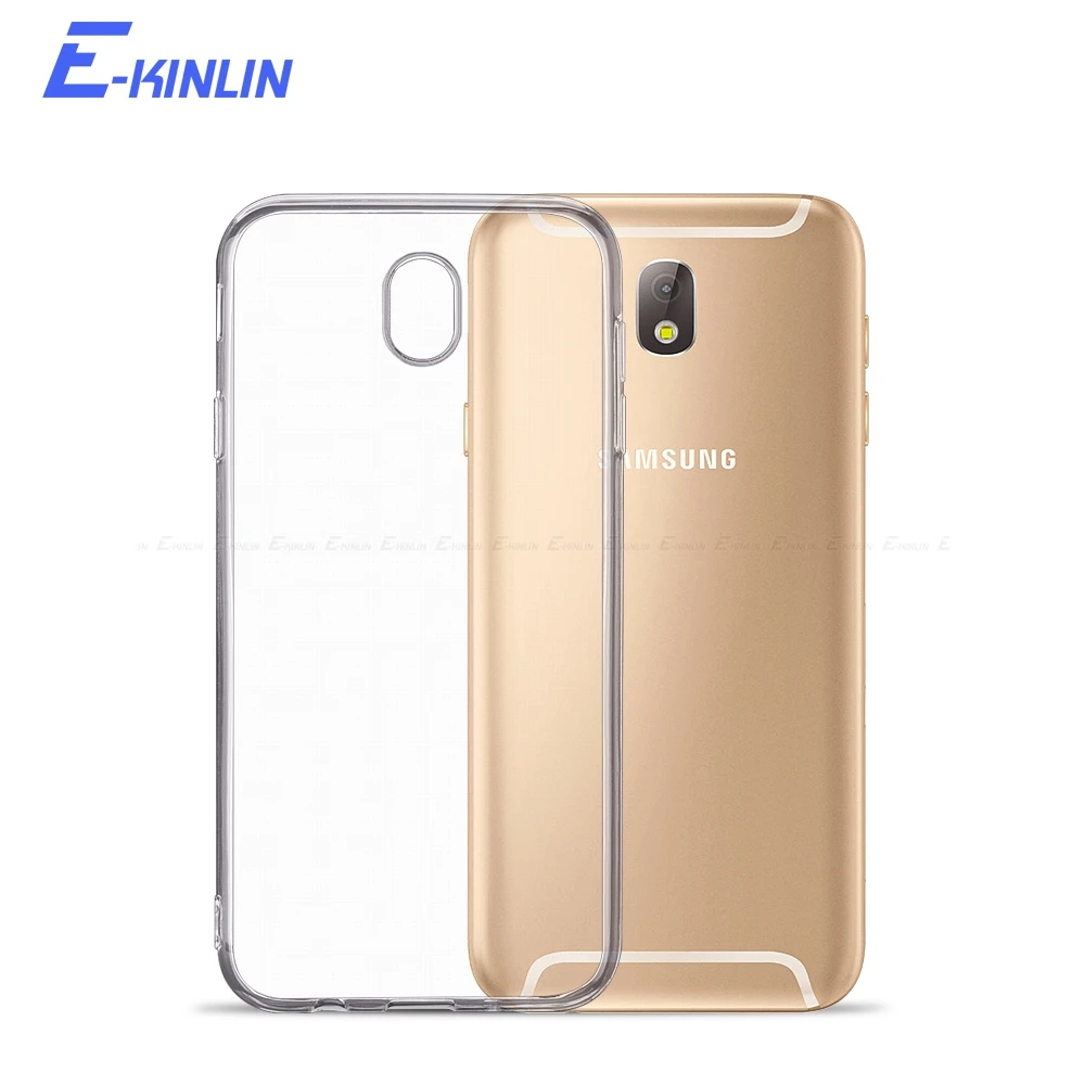 Funda protectora completa de silicona ultrafina transparente suave para Samsung Galaxy J8 J7 J5 J3 J6 J4 Pro Plus 2017 2018 TPU