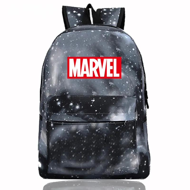 Цветная школьная сумка с надписью Marvel и Мстителями для мальчиков и девочек, женский рюкзак, школьные сумки для подростков, холщовые мужские Студенческие рюкзаки - Цвет: 675-09
