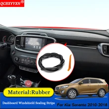QCBXYYXH автомобильный Стайлинг резиновые анти-звуконепроницаемые не пропускающие шума пылезащитные приборной панели автомобиля Лобовое стекло уплотнительные полосы для Kia Sorento 2010