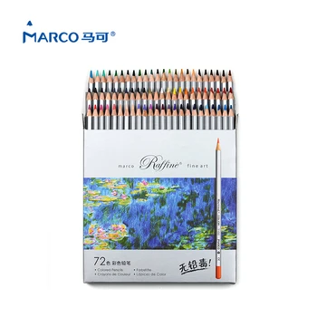 

Marco Pencil 72 colors/set Watercolor Professional Drawing pencils colored pencil school lapices de color for School Supplies