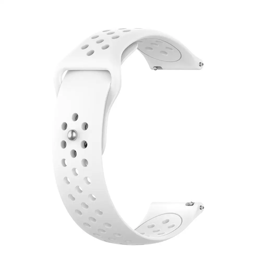 20 мм силиконовый сменный Браслет удобный ремешок для часов SUUNTO 3 Фитнес Спортивные Смарт-часы быстросъемный активный ремешок - Цвет: White