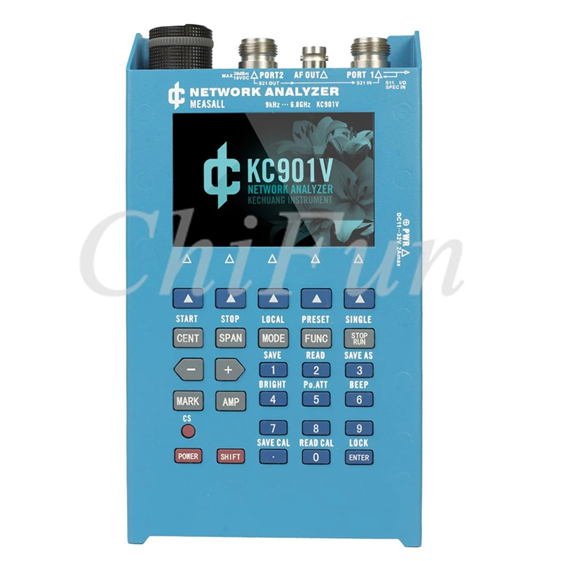 

KC901V 6.8GHz Handheld Vector Network Analyzer RF multimeter Antenna feeder tester standing wave table spectrum field strength