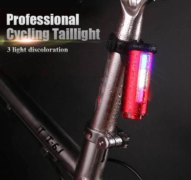 Cheap WHEEL UP USB Rechargeable LED Cycling Light Bike Rear Light Tail Light 7modes MTB Bike Waterproof Taillight Bicycle Accessories 0