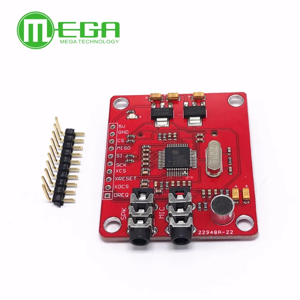 Фото VS1053 VS1053B модуль MP3 для Arduino UNO коммутационная плата со слотом для SD-карты VS1053B Ogg Запись в реальном времени для Arduino UNO №2