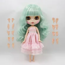 Кукла телесного цвета для серий No.230BL4006136 шарнирная кукла зеленые волосы с челкой подходит для DIY смены BJD Игрушки для девочек