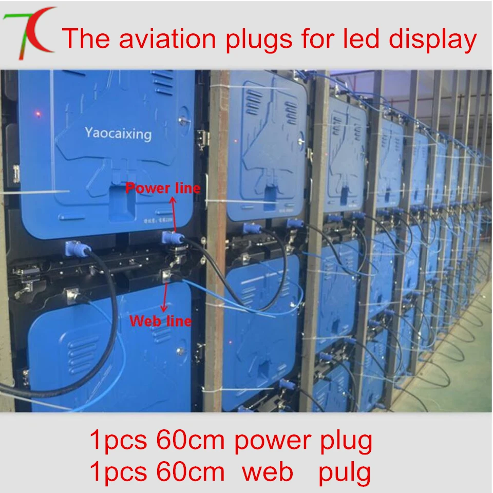 

The aviation plug for led display