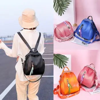

Women Backpack PU Leather Shoulder School Anti-Theft Rucksack Ladies Travel Bag