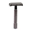 QSHAVE 8.7cm Short Handle Classic Safety Razor with 5 blades as gift Gunblack Epilator weishi Straight Razor hair removal ► Photo 2/6